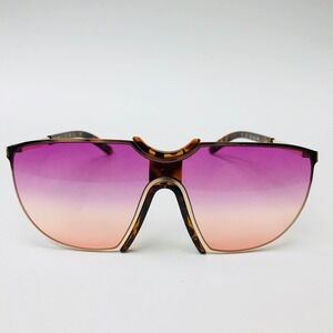 Sunglasses Rimless Purple Pink Lens Fashion Oversized Trendy Uv400 Protect Gafas